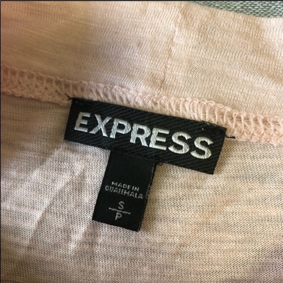 Express women's blush pink long sleeve cut out top sz.S small lightweight - Picture 2 of 3